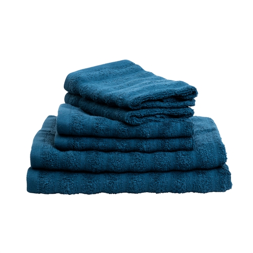Handtücher 2 Stk. 100% gekämmte Baumwolle - Weiche blaue Handtücher 50x100 cm von Borg Living