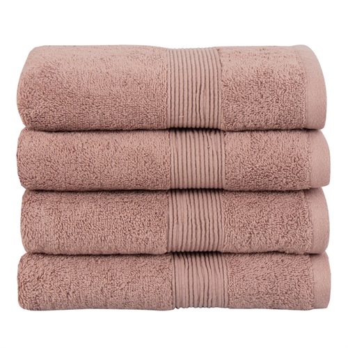 Bio-Handtuch - 50x100 cm - 100% GOTS-zertifizierte Baumwolle - Altrosa Handtuch von Premium by borg