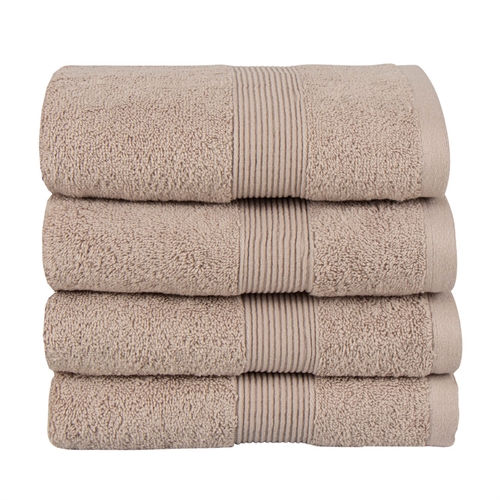 Ökologisches Handtuch - 50 x 100 cm - 100 % GOTS-zertifizierte Baumwolle - Sandfarbenes Handtuch von Premium By Borg