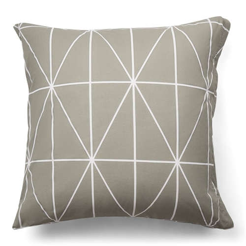 Kissenbezug 100 % Baumwolle - 60x63 cm - Grün Kissenbezug mit Harlekinmuster - Nordstrand Home Deckenbezug