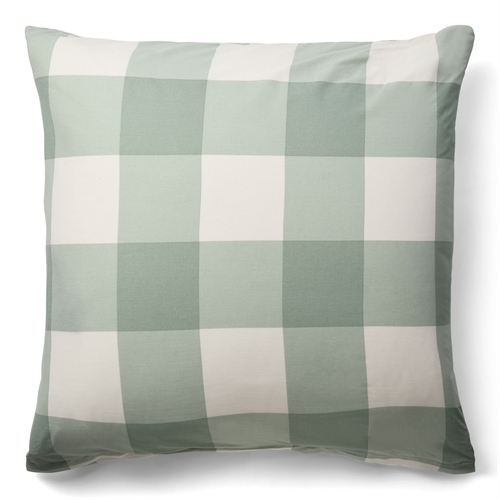 Kissenbezug 100 % Baumwolle - 60x63 cm - Grün kariertes Kissenbezug - Nordstrand Home Deckenbezug
