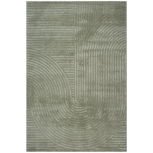 Teppich - 140x200 cm - Gewebt - Grün mit Muster - Elio - Nordstrand Home