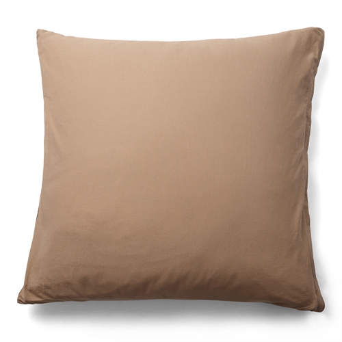 Kissenbezug 60x63 cm - 100% Enzymgewaschene Baumwolle - Firm Braun - Nordstrand Home