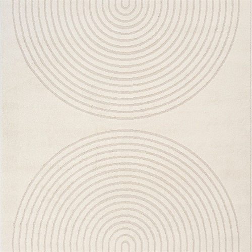 Teppich - 140x200 cm - Gewebt - Cremefarben mit Muster - Eclipse - Nordstrand Home