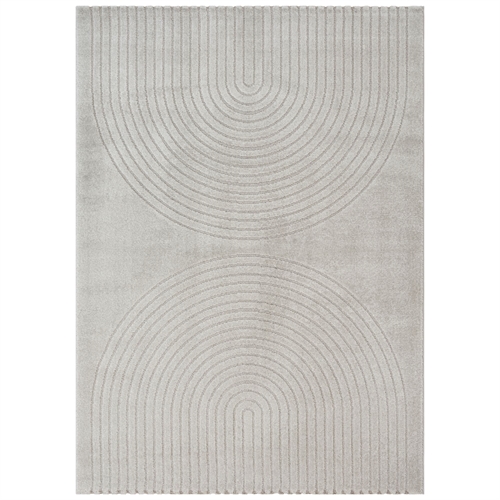 Teppich - 140x200 cm - Gewebt - Grau mit Muster - Eclipse - Nordstrand Home