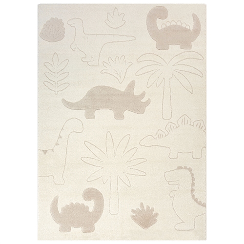 Kinderteppich - 140x200 - Beige mit Dinosaurier - Eclipse - Nordstrand Home