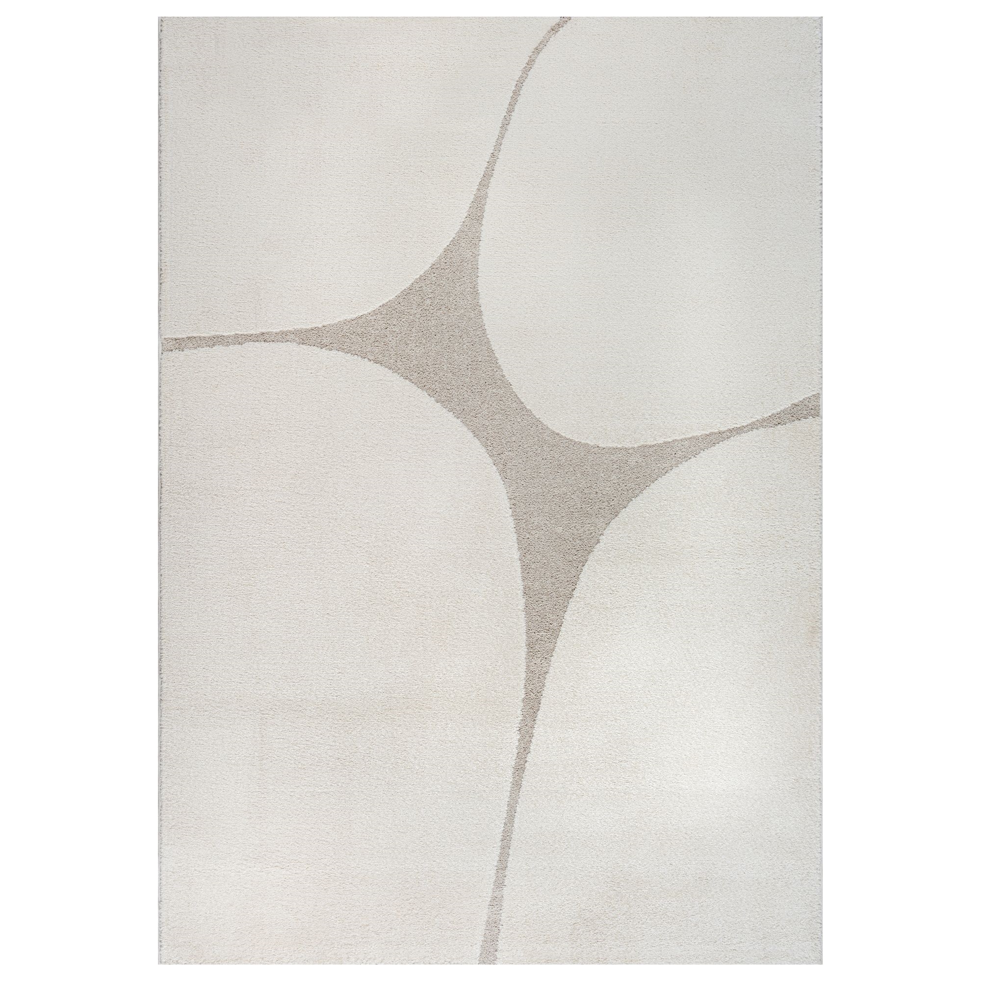 Teppich - 140x200 cm - Gewebt - Cremefarben mit Muster - Eclipse - Nordstrand Home