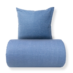 Bettwäsche - Baumwoll-Flanell-Bettwäsche - Blue Melange