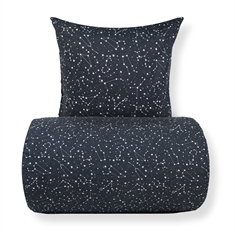 Bettwäsche - 100% Baumwolle - Zodiac black - Wendbar mit Sternen