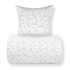 Bettwäsche - 100% Baumwolle - Zodiac white - Wendbar mit Sternen