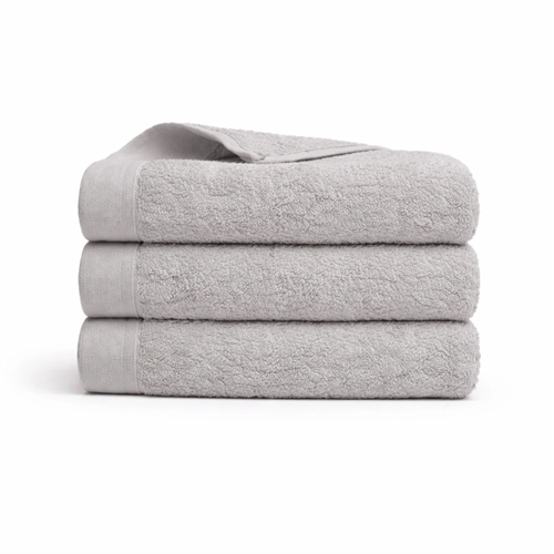 Baumwoll-Handtuch - 100% Baumwolle - Gästehandtuch 40x60 cm - Mohn - Hellgrau