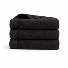 Baumwoll-Handtuch - 100% Baumwolle - Mohn - Schwarz