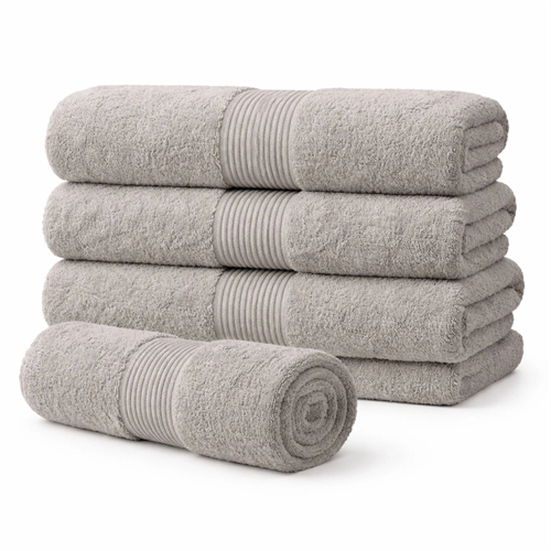 Ökologisches Handtuch - 100% GOTS-zertifizierte Baumwolle - 50x100 - Grau