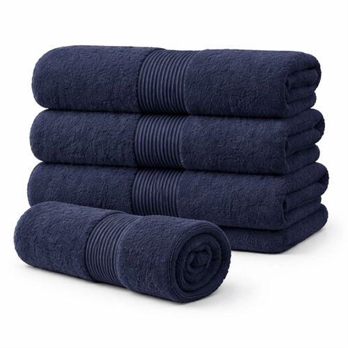 Ökologisches Handtuch - 100% GOTS-zertifizierte Baumwolle - Gästehandtuch 40x60 cm - Blau