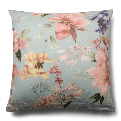 Kissenbezug 60x63 cm - 100% weicher Baumwollsatin - Summer Bloom - By Night