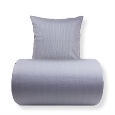 Bettwäsche - 100% Baumwollsatin - Blau-weiße Streifen