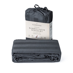 Bambus-Bettwäsche - 100% natürliche Bambusfaser - OlsenHome - koksgrau satin-gewebter Bettbezug