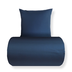 Bettwäsche - 100% ägyptische Baumwolle - Blaue jacquardgewebte Streifen