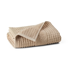 JUNA Handtuch - 100% Bio-Baumwolle - Check Sand