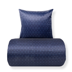 Bettwäsche - Satin - Dunkelblaues Musterdesign