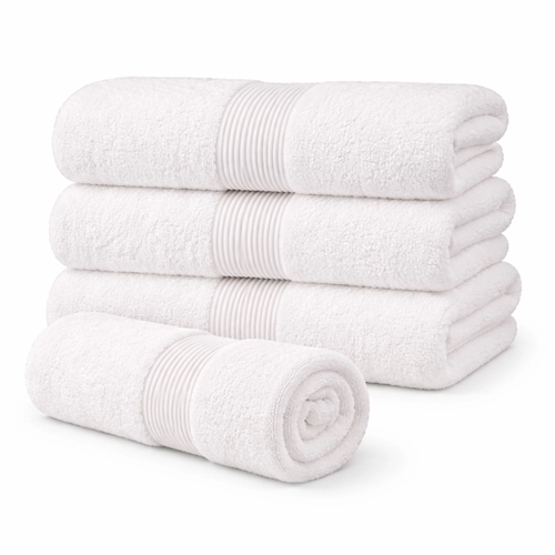 Ökologisches Handtuch - 100% GOTS-zertifizierte Baumwolle - 50x100 cm - Weiß