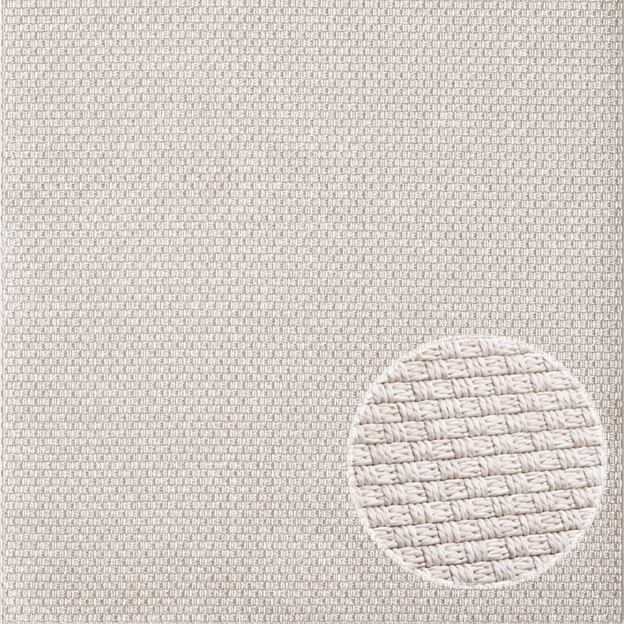 Teppich - 80x150 cm - Gewebter Läufer - Beige - Helsinki - Nordstrand Home