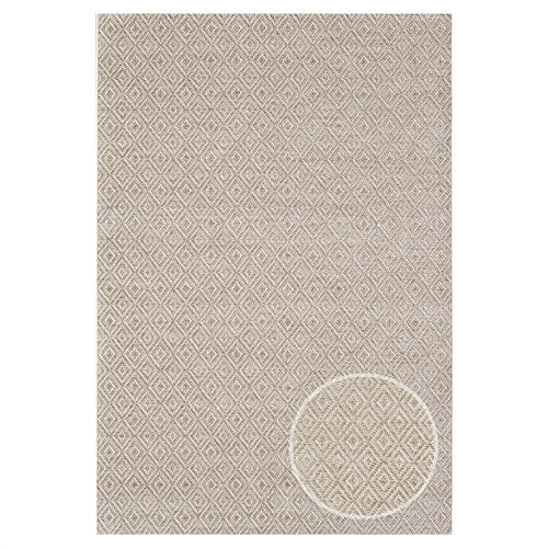 Teppich - 80x150 cm - Gewebter Teppichläufer - Braun - Helsinki - Nordstrand Home