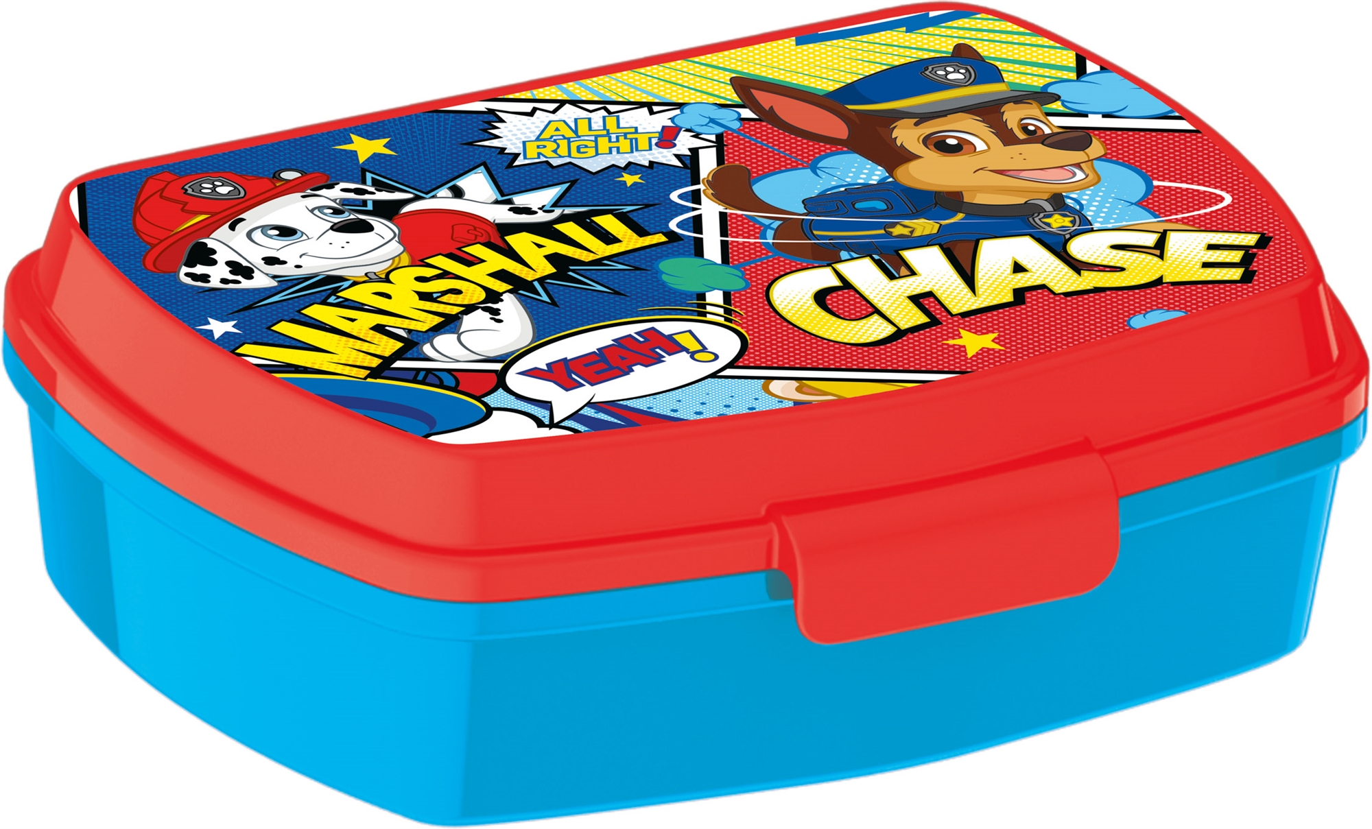 Paw Patrol Brotdose - Kinder-Lunchbox mit 1 Fach - Blau und Rot