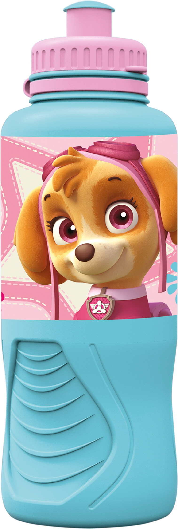 Paw Patrol hellblaue Trinkflasche - Kindertrinkflasche mit Trinkaufsatz