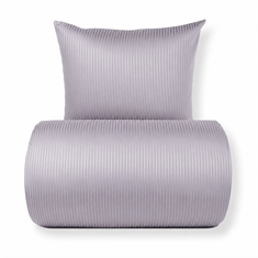 Bettwäsche - Ägyptische Baumwolle - Lavendel Jacquard-gewebte Streifen