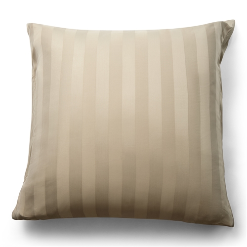 Bambus-Kissenbezug - 100% natürlicher bambus - 60x63 cm - Sandfarben jacquardgewebter Kissenbezug mit Streifen