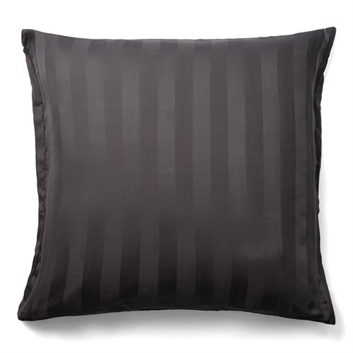 Bambus-Kissenbezug - 100% natürlicher bambus - 60x63 cm - Grau, jacquardgewebter Kissenbezug mit Streifen