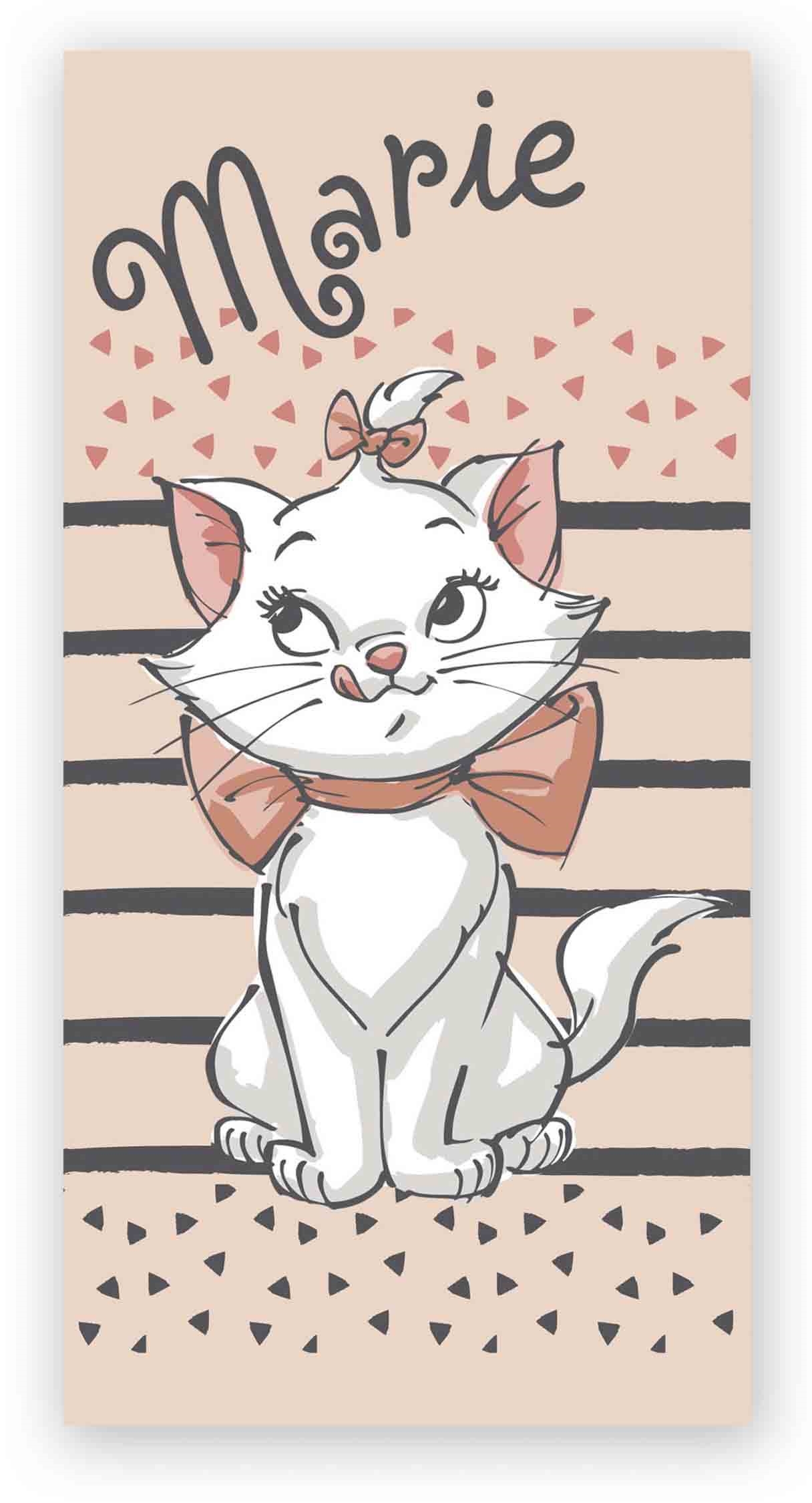 Aristocat Marie Handtuch - 70x140 cm - 100% Baumwolle - Weiches Badetuch mit Marie von Aristocat