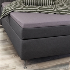 Umschlaglaken - 100% weiche Baumwolle - Höhe 8 cm - Anthrazitgraues Laken für Topper von Nordstrand Home