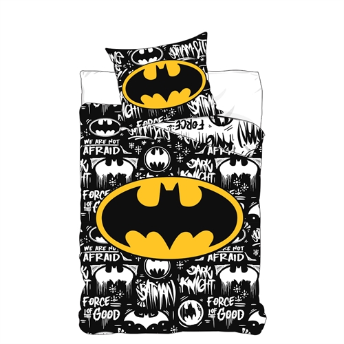 Batman-Bettwäsche - 140x200 cm - Bettbezug mit 2-in-1-Design - Bettwäscheset aus 100 % Baumwolle