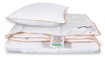 Decken- und Kissenset - Sommerdecke 140x220 cm + Kissen 60x63 cm - Moschusdaunen Sommerdecke - Borg Living