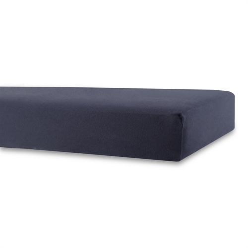 Bettlaken für Kinderwagen - 36x98 cm - Dunkelblaues Spannbettlaken - 100 % Baumwolle - Spannbettlaken für Kinderwagenmatratze