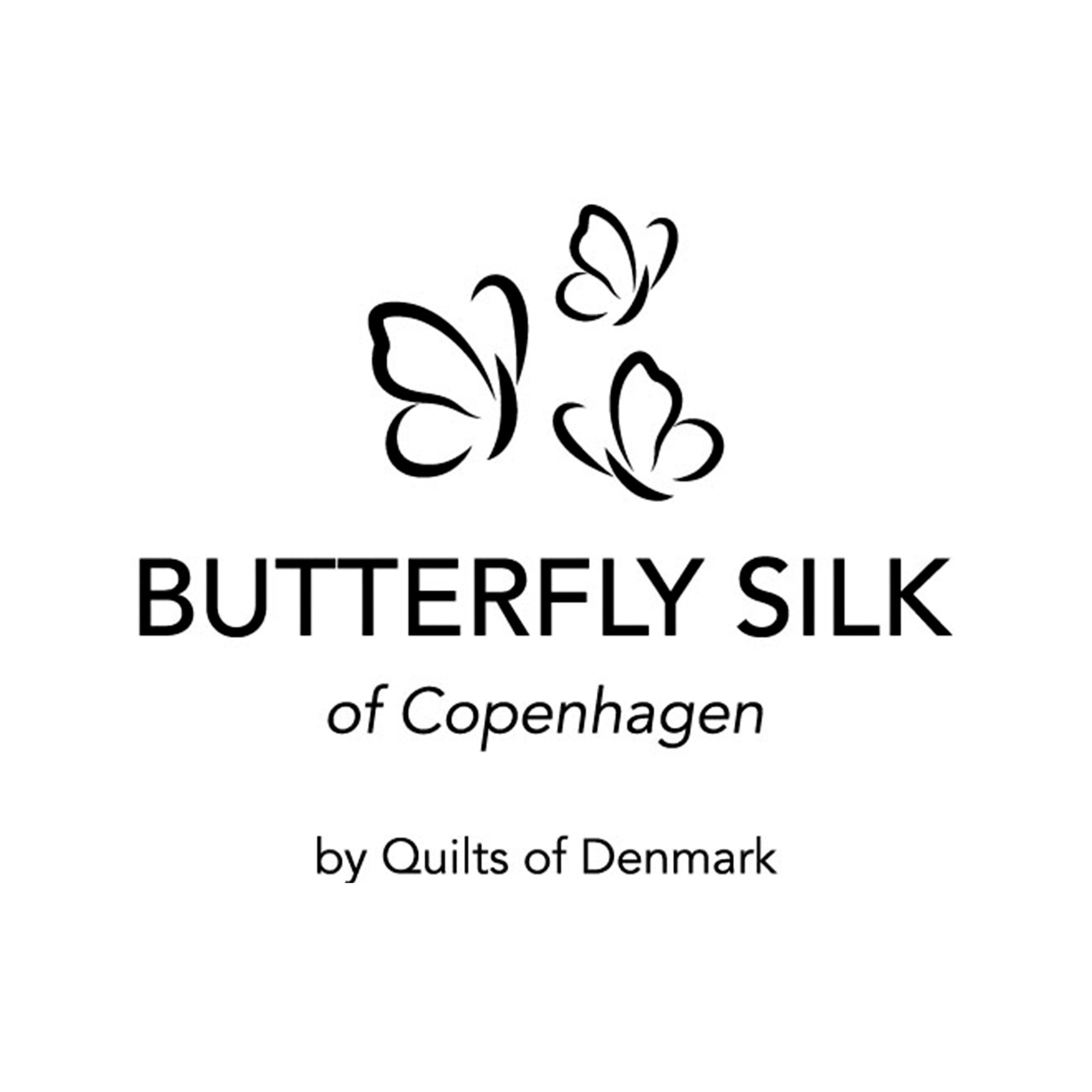 Seidenlagen - Umschlaglaken 90 x 210 x 8 cm - Blau - 100 % Seide - Butterfly Silk