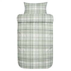 Flanell-Bettwäsche - 100% weiches Baumwollflanell Bettgarnitur - Høie of Scandinavia - David grün