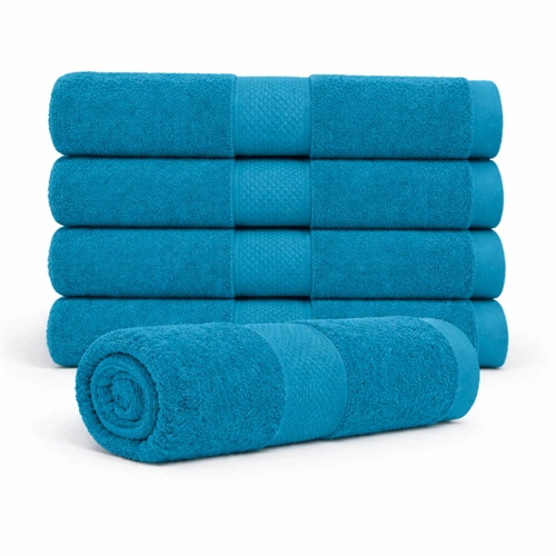 Baumwoll-Handtuch - 100% Baumwolle - Badetuch 70x140 cm - Diamant - Petrol
