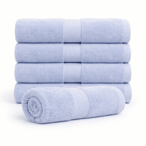 Baumwoll-Handtuch - 100% Baumwolle - Badetuch 70x140 cm - Diamant - Hellblau