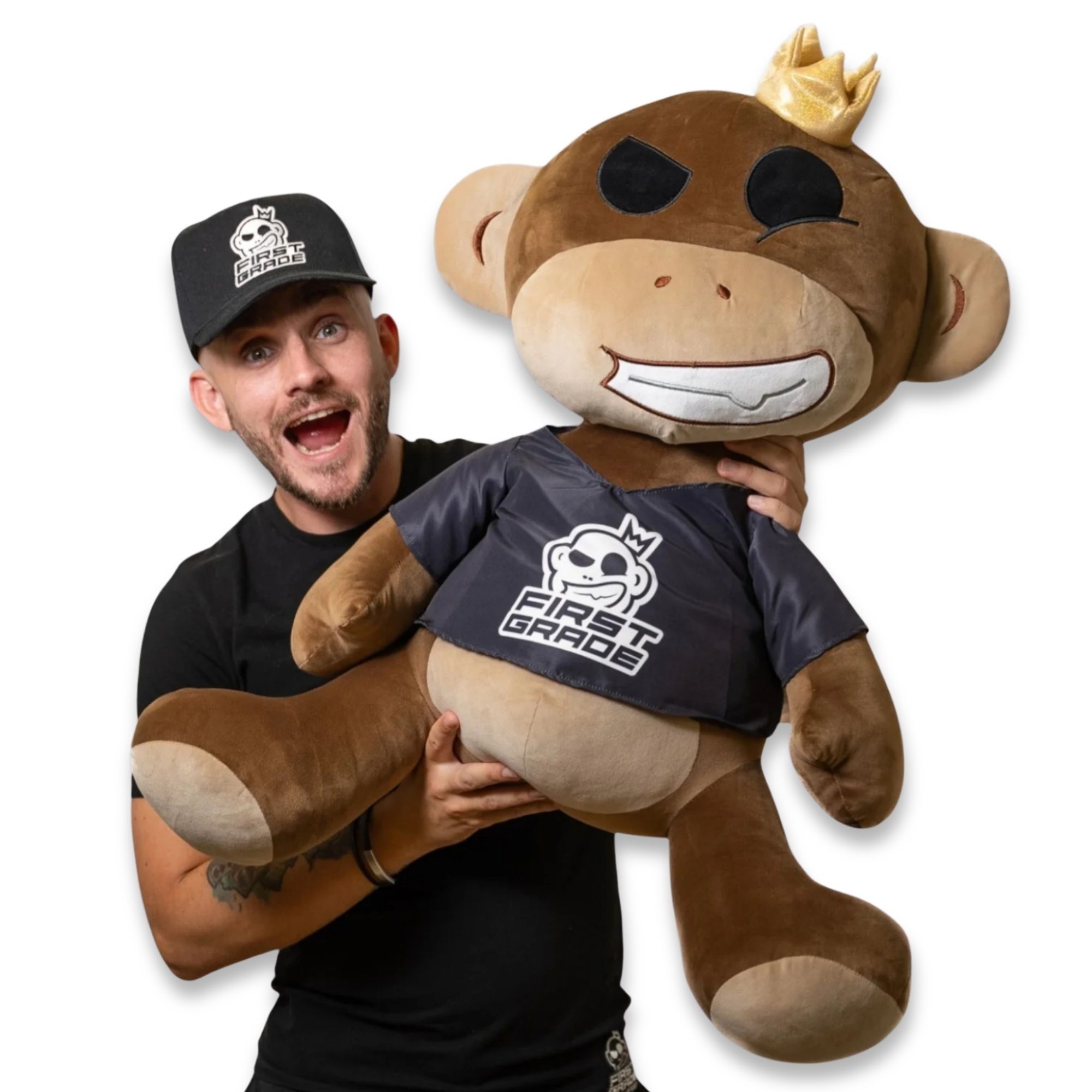 First Grade Monkey Plüschtier - Squish Heads - 60 cm