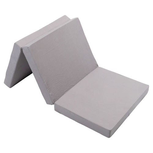 Klappmatratze - Single - Beliebt als Gästematratze - 8 cm Komfortschaum - Nordstrand Home hellgraue Schaumstoffmatratze