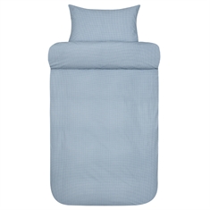 Høie Bettwäsche - Extra feine Baumwolle - Blau kariertes Frans-Bettwäsche-Set Høie of Scandinavia