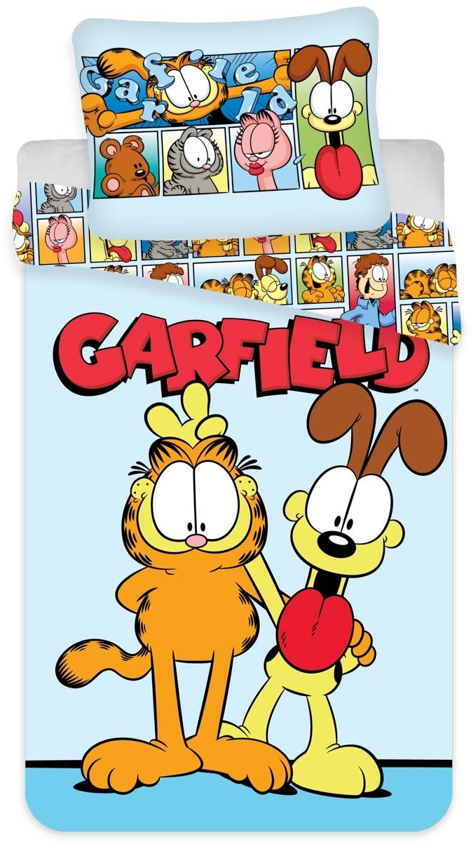 Garfield Bettwäsche - 100% Baumwolle - Junior-Bettwäsche 100x140 cm