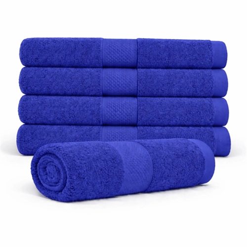 Baumwoll-Handtuch - 100% Baumwolle - Badetuch 70x140 cm - Diamant - Blau