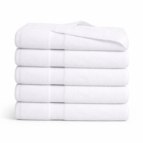 Bambus-Handtuch - Badelaken 100x150 cm - Bambus/Baumwolle - Weiß