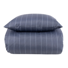 Bettwäsche - Polycotton - Blau gestreift