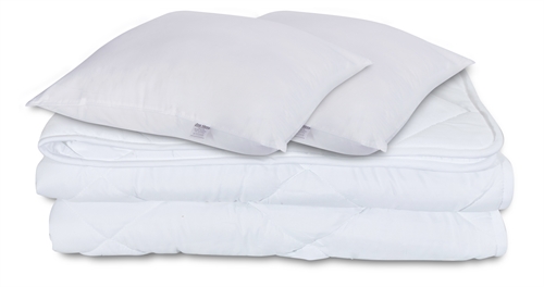 Decken- und Kissenset - Ganzjahresdecke 200x220 cm + 2 Kissen 60x63 cm - Faserdecke - allergikerfreundliche Decke und Kissen von Zen Sleep