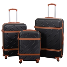 Koffer - Retro schwarz - Hardcase-Leichtgewichtskoffer